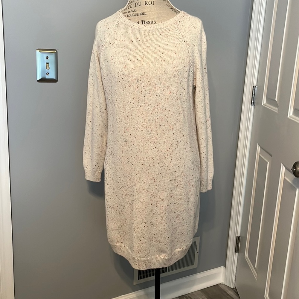 Loft Rainbow Flecked Sweater Dress